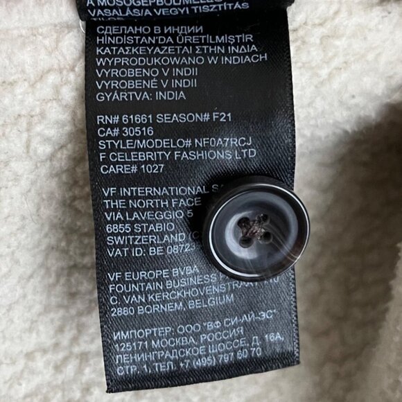 The North Face Men Plaid Sherpa Lined Flannel Shirt Jacket Size M Rugged Outdoor - Picture 12 of 12